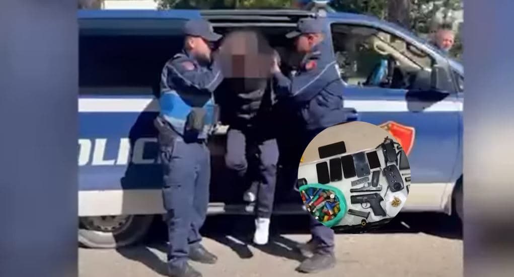 Arrestohet 59-vjeçari në Shijak të Shqipërisë, i gjenden armë, municion dhe kokainë
