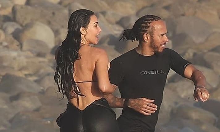 Romancë e re? Kim Kardashian dhe Lewis Hamilton kapen në Malibu
