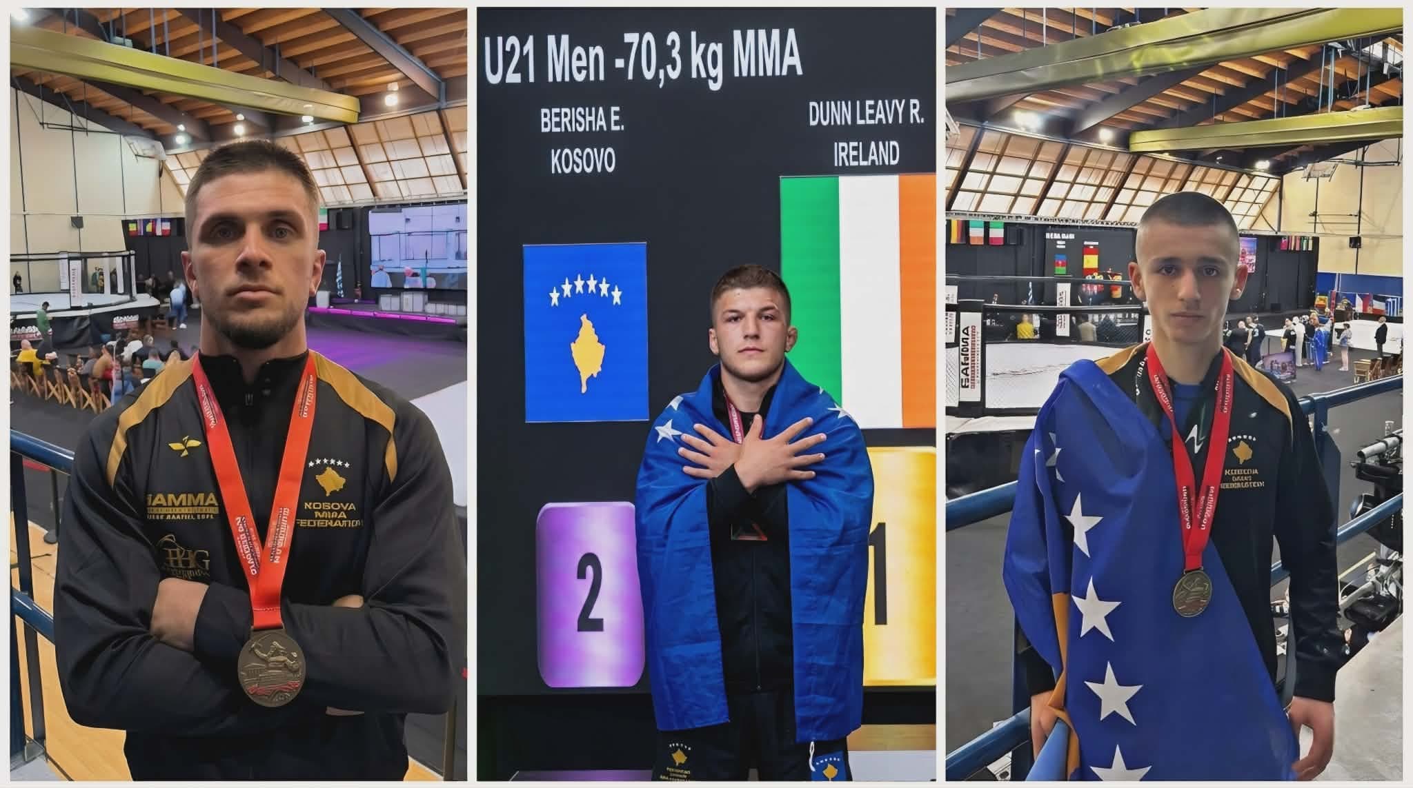 Debutimi historik i Kosovës në Europianin e MMA-së, kurorëzohet me tri medalje