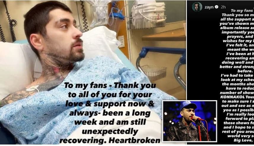 Zayn Malik anulon 22 data të turneut, shkak gjendja shëndetësore