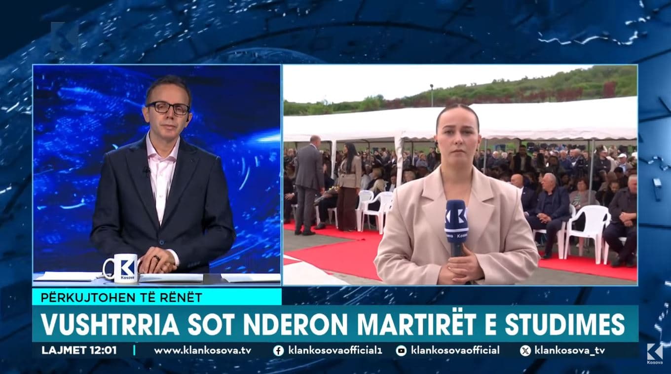 Masakra e Studimes në Vushtrri, gazetarja raporton nga Akademia Përkujtimore (VIDEO)