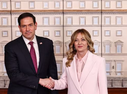 Giorgia Meloni takohet me Marco Rubio mes tensioneve Itali-SHBA për Iranin