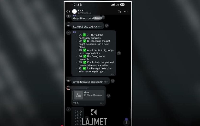 Provimi i arritshmërisë: Edhe ky test publikohet në rrjete sociale (VIDEO