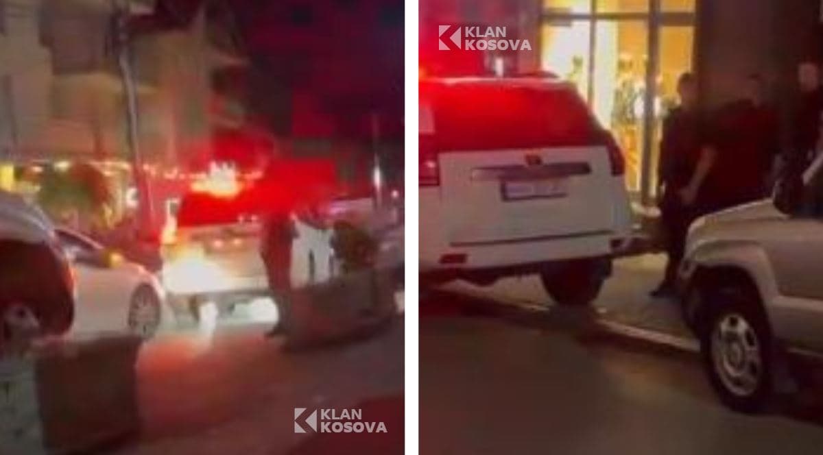 Pamje nga vendi i ngjarjes ku ndodhi vrasja e një personi në Ferizaj