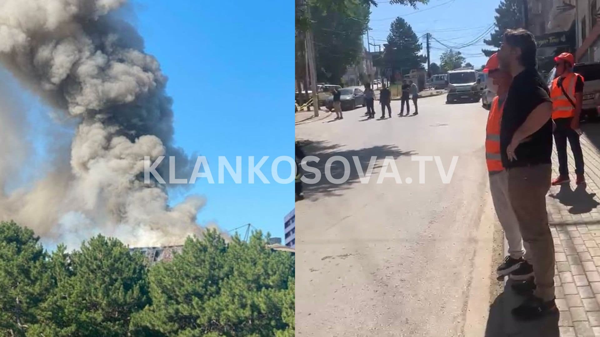 Banesa në Prishtinë kaplohet nga zjarri, Rama del në terren