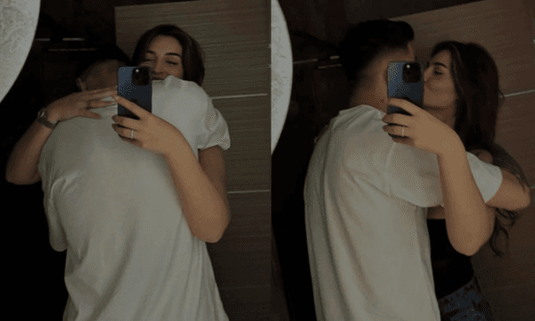Vesa Vllasaliu publikon fotografi me Mirlind Dakun, shfaqen të buzëqeshur në veturë