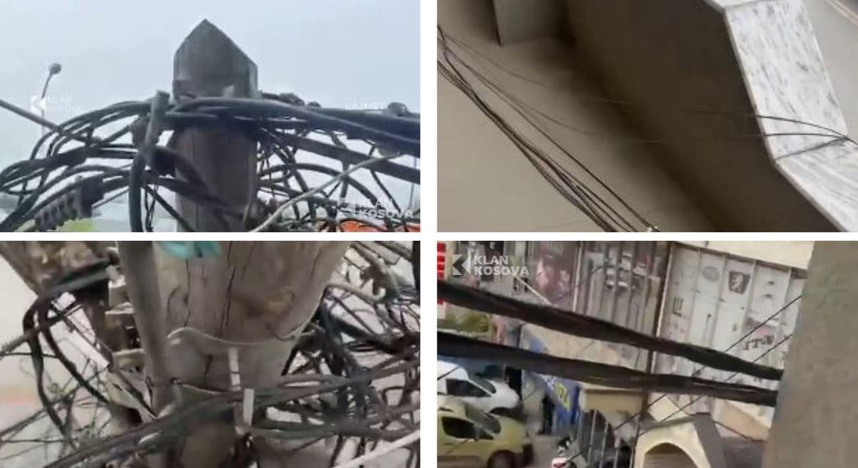 Qytetari në Dragodan alarmon për rrezikun, shtylla me kabllo ngjitur me ballkonin e banesës (VIDEO)