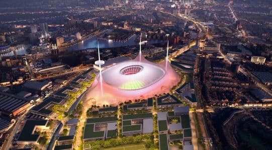 Blihet toka, Manchester United njofton për stadiumin e ri