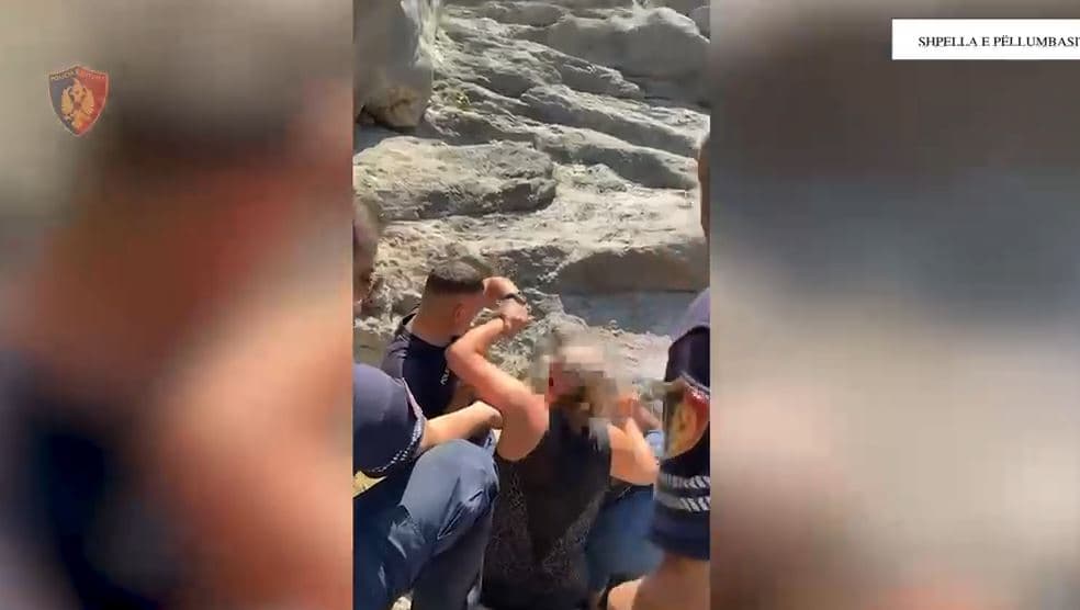 Policia shpëton dy turiste holandeze të bllokuara në një shpellë në Shqipëri (VIDEO)