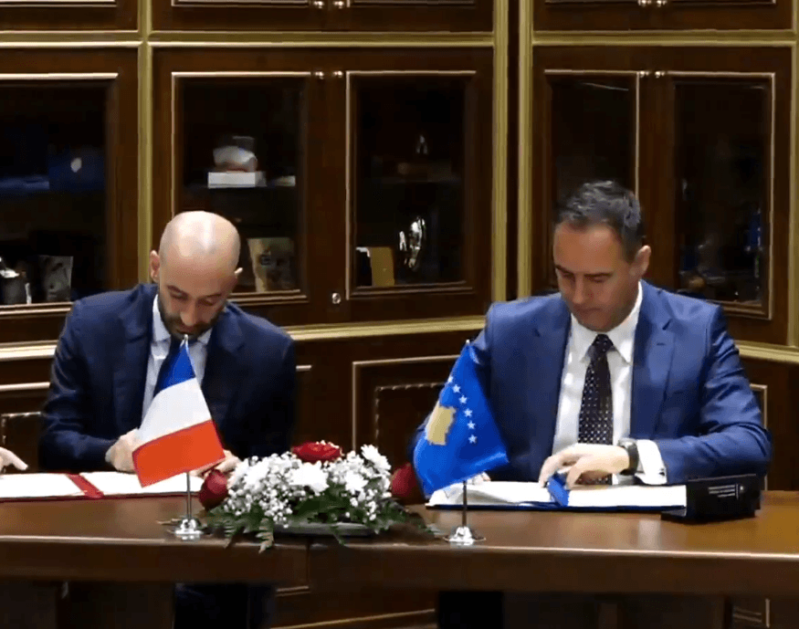 Franca dhe Kosova nënshkruajnë marrëveshje për drejtësinë, arsimin dhe Lojërat Mesdhetare