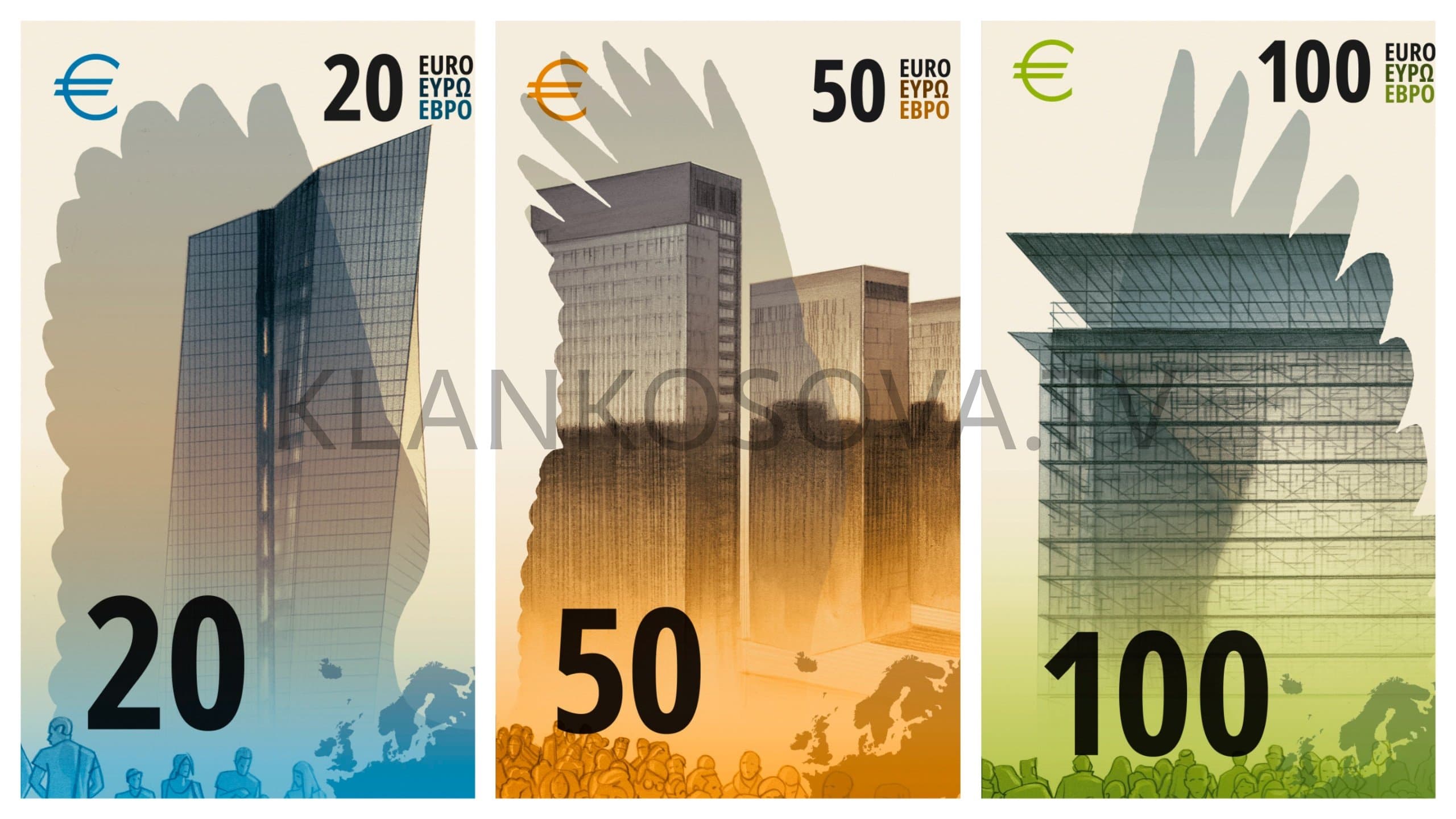 Zbulohen dizajnet e propozuara të bankënotave të reja EURO
