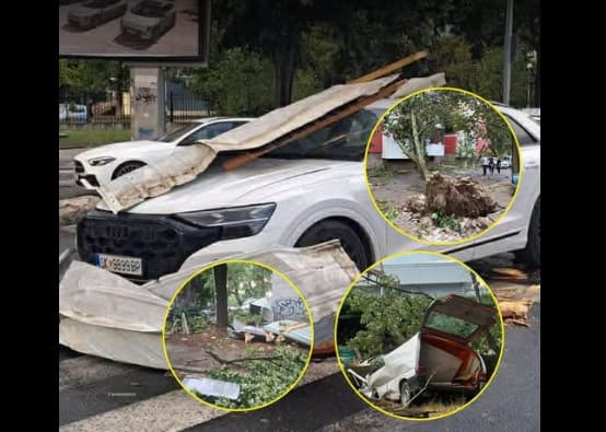 Stuhia shkakton dëme të mëdha në Shkup (FOTO)