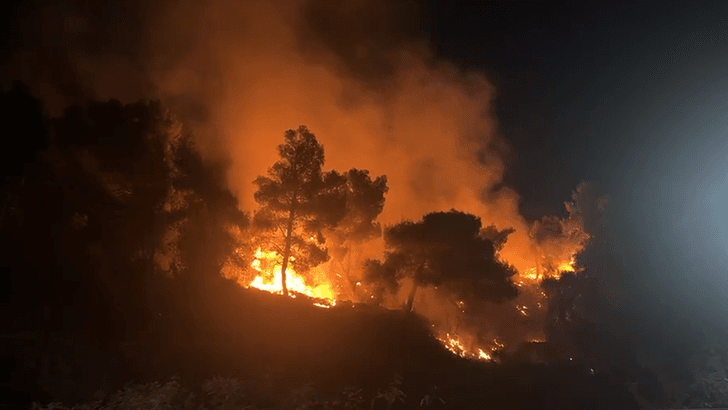 Një i lënduar si pasojë e zjarrit në malin e Shëngjinit