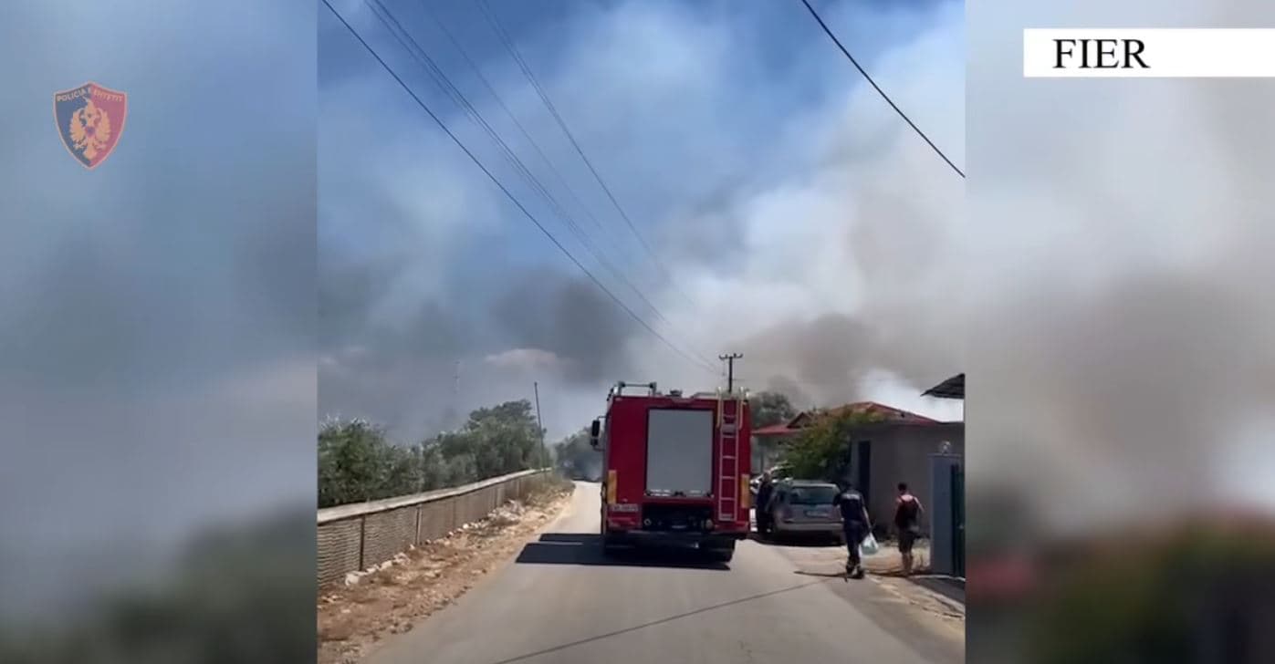 Zjarri në Fier, evakuohen 11 familje (VIDEO)
