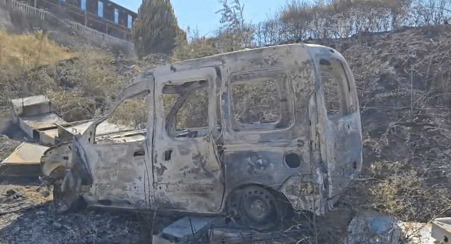 Pamje nga dëmet që u shkaktuan si pasojë e zjarrit në Fier