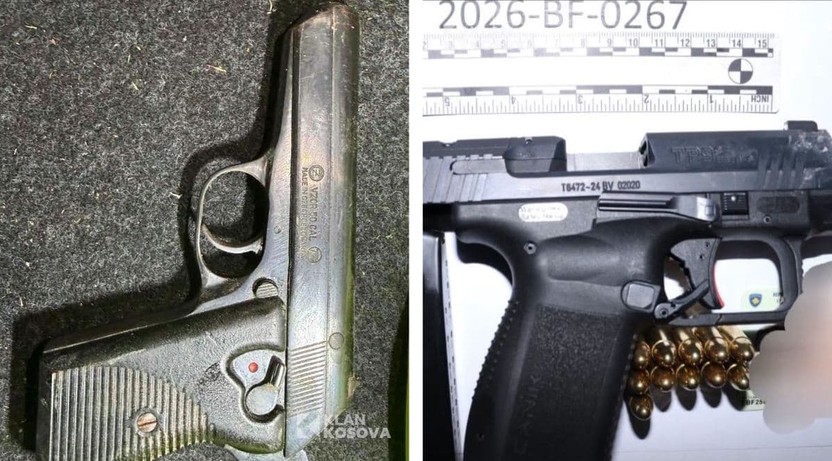 Katër armë zjarri dhe 32 fishekë konfiskohen nga Policia në Mitrovicë