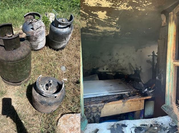 Shpërthejnë bombolat e gazit në Maliq, përfshihet nga flakët një banesë