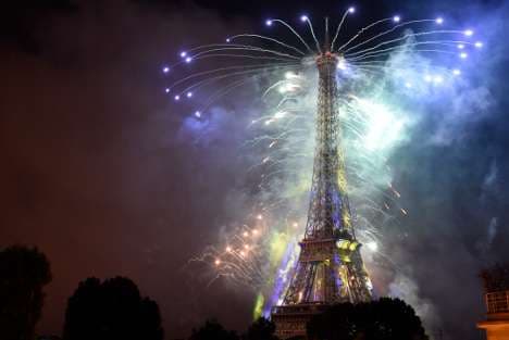 Spektakël dritash në kullën Eiffel