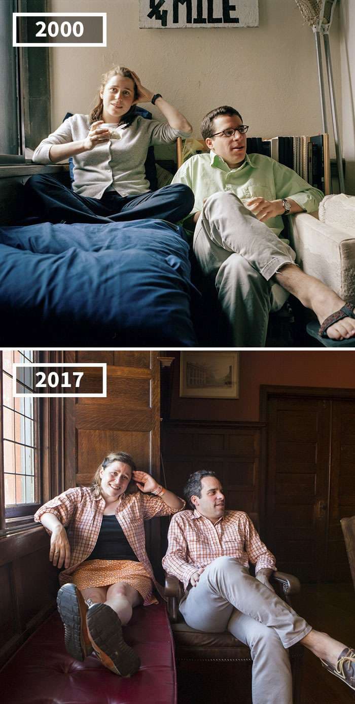Fotografoi miqtë në vitin 2000 dhe pastaj në 2017, shikoni rezultatin