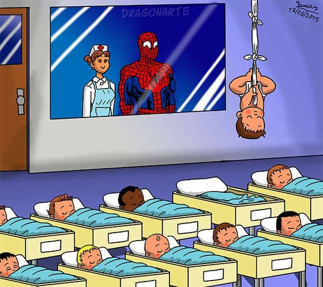 Kështu do të dukeshin foshnjat e superheronjve (Foto)