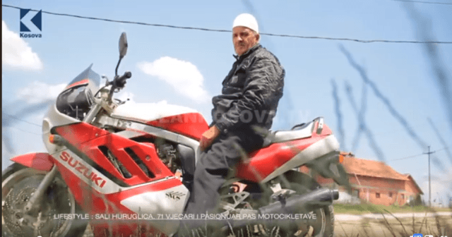 71 vjeçari Sali Huruglica, merakli i vjetër i motoçikletave (VIDEO)