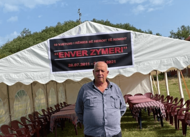 Vdes babai i heroit Enver Zymberi
