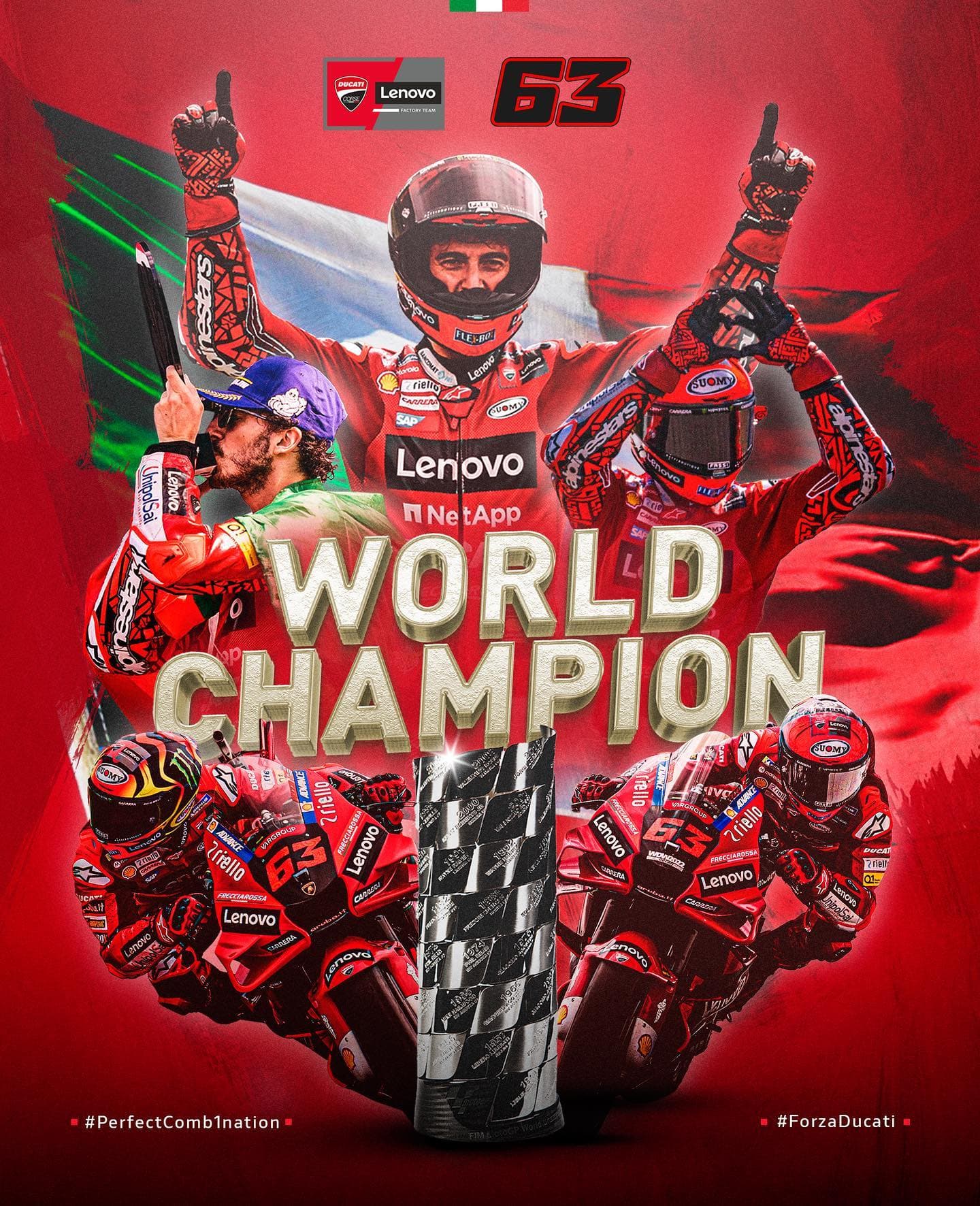 Bagnaia bënë histori në Moto GP