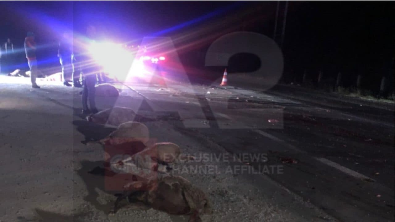 Shqipëri: Makina përplas tufën e deleve (FOTO)