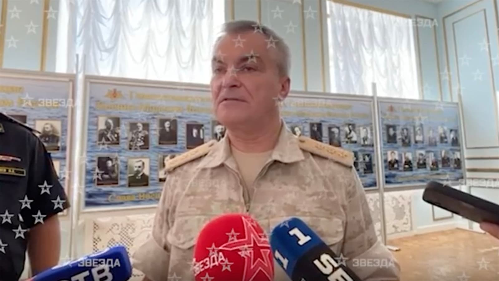 Admirali rus që pretendohet se është vrarë nga ukrainasit shfaqet në një video
