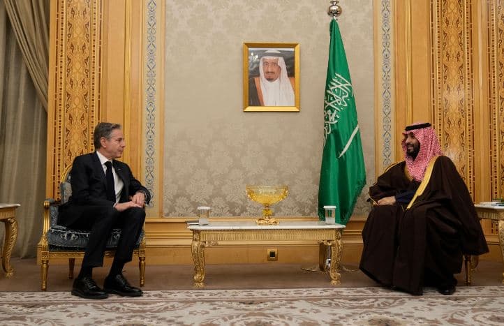Takohen Blinken dhe princi i kurorës saudite, diskutuan "koordinimin rajonal" për përfundimin e luftës në Gaza