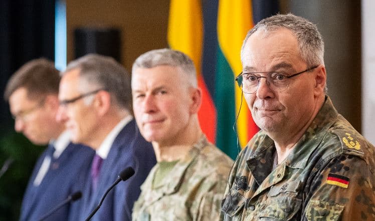 Trupat e para gjermane mbërrijnë në Lituani