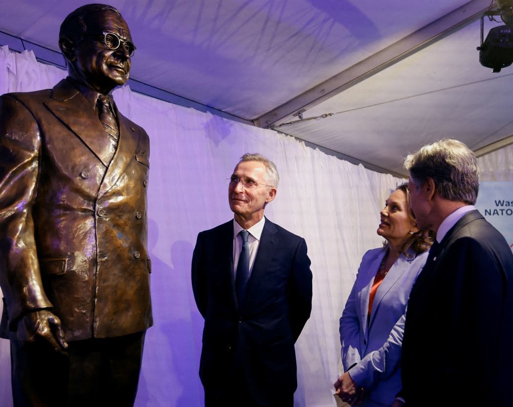 Ministrat shënojnë 75 vjetorin e NATO-s, diskutojnë më shumë mbështetje për Ukrainën