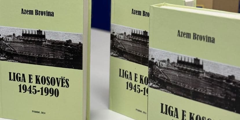 Azem Brovina promovon librin e tij të tretë kushtuar futbollit kosovar të titulluar "Liga e Kosovës 1945-1990"
