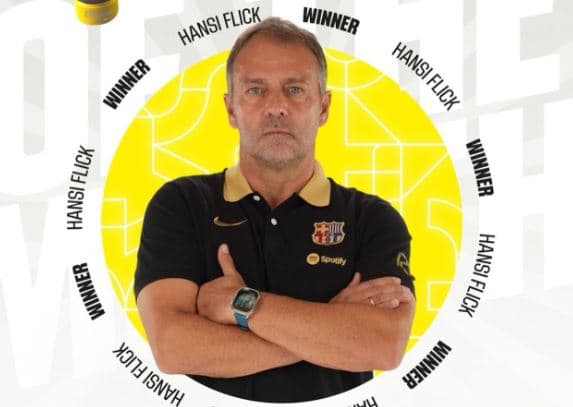 Hansi Flick, trajner i muajit në La Liga