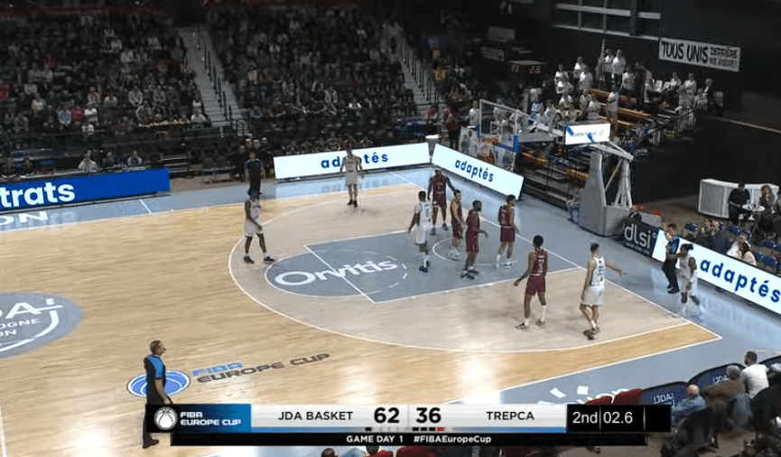 Dijoni me epërsi të thellë ndaj Trepçës në pjesën e parë në Fiba Europe Cup
