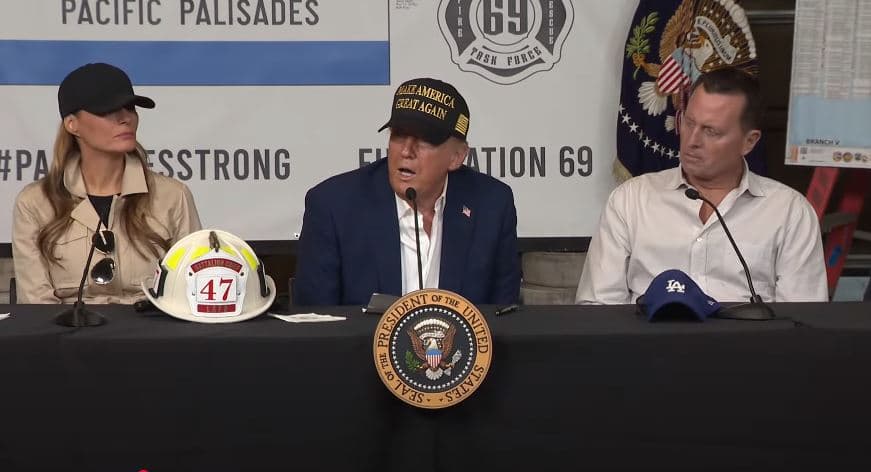Trumpi dhe Grenelli në Kaliforni për të parë situatën pas zjarreve