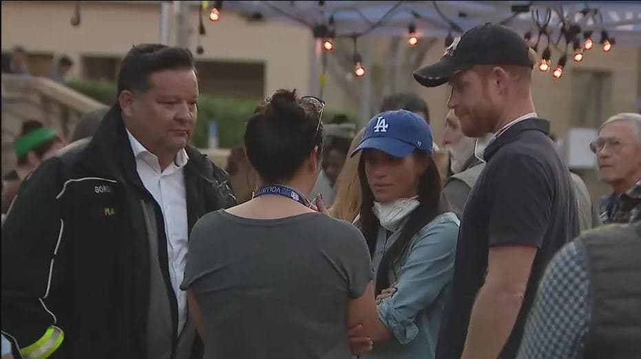 Harry dhe Meghan takuan amerikanët që janë të prekur nga zjarri