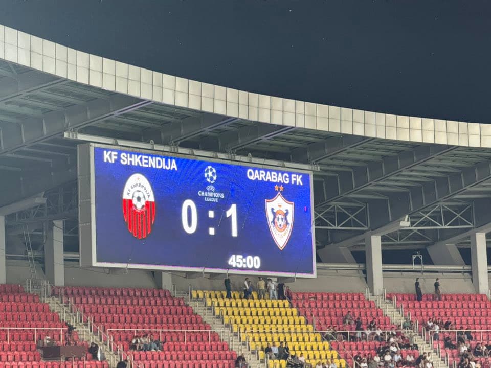 Kampionët e Maqedonisë së Veriut mposhten me rezultat minimal nga Qarabagu