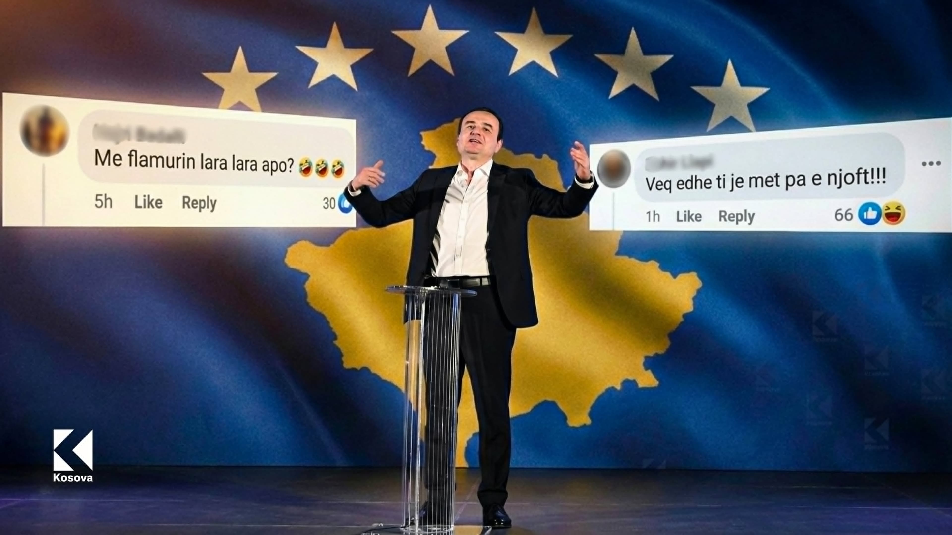 Lavdërimi për njohje: Kurtit i kërkon dikush ta ‘njohë’ Kosovën me flamurin ‘lara-lara’