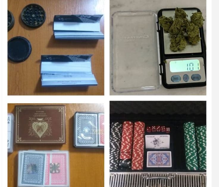 Në dy raste të ndara, policia zbulon drogë dhe lojëra të fatit të paligjshme në një lokal në Shtërpcë