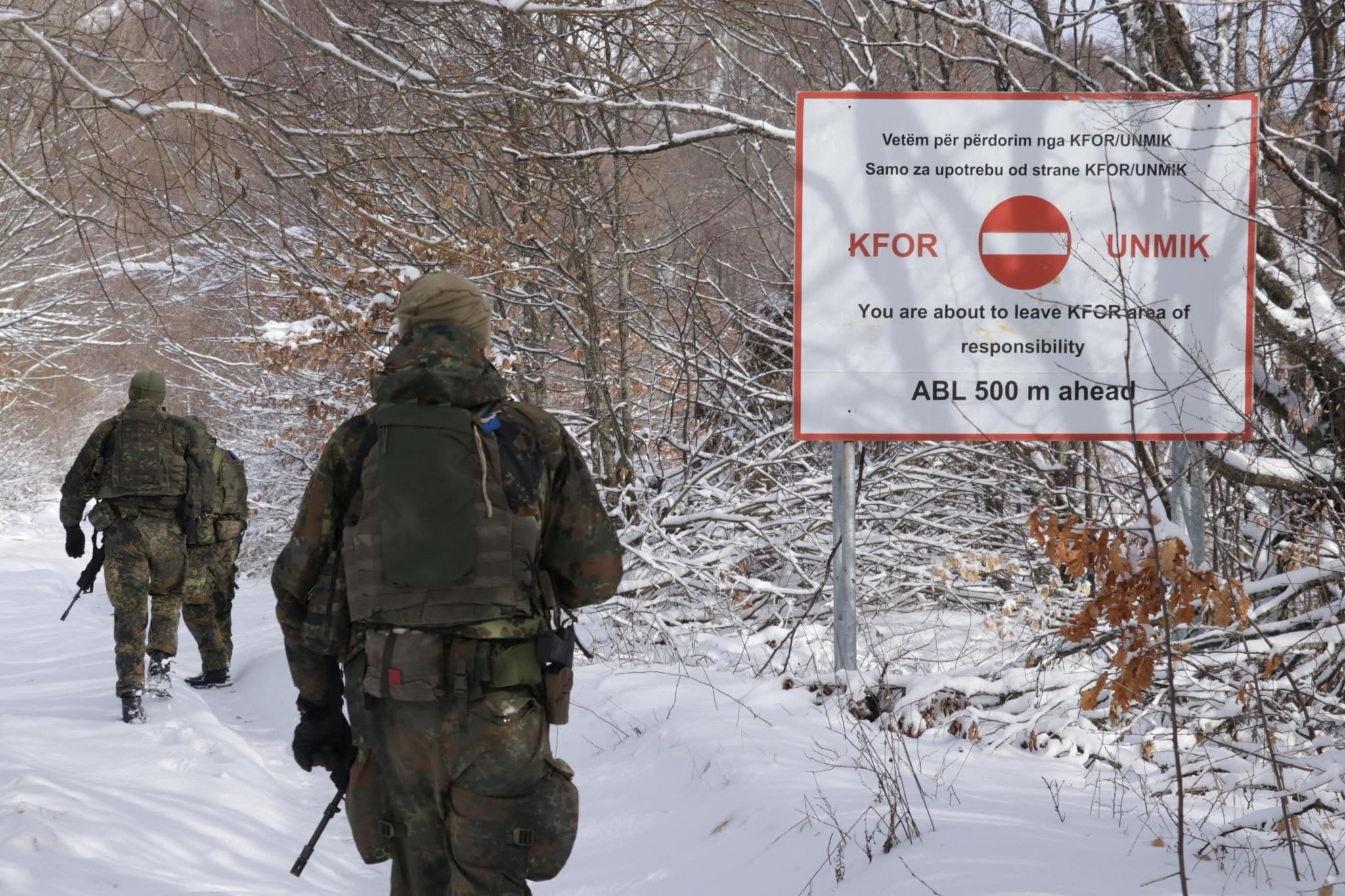 Ushtarët gjermanë të KFOR-it patrullojnë në veri të Kosovës