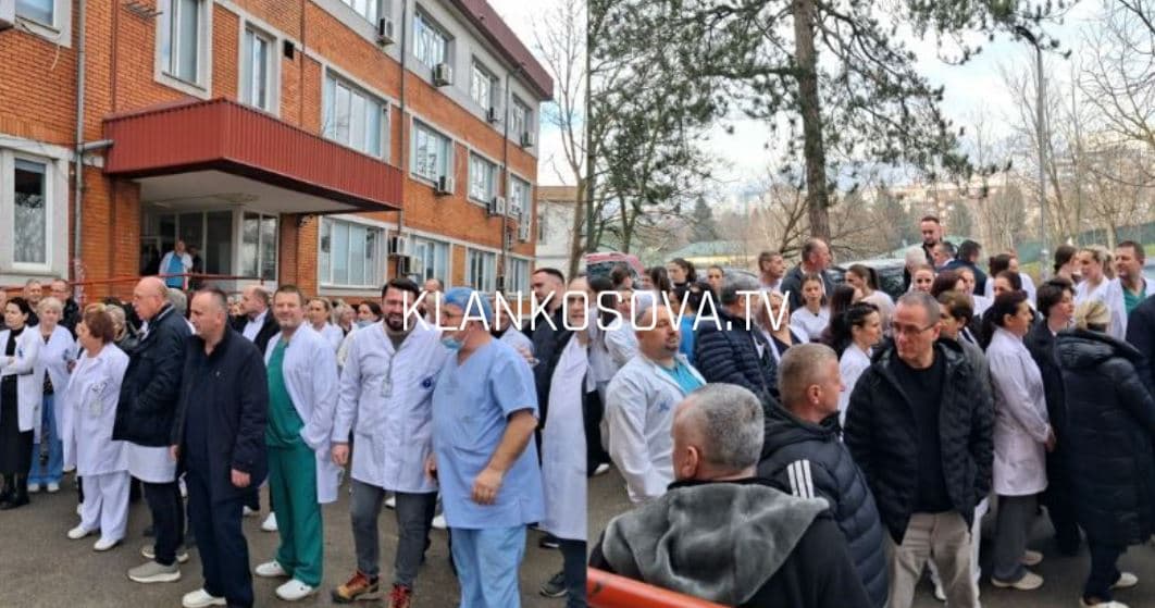 U sulmuan infermierja dhe sigurimi, proteston stafi i spitalit të Mitrovicës (VIDEO)