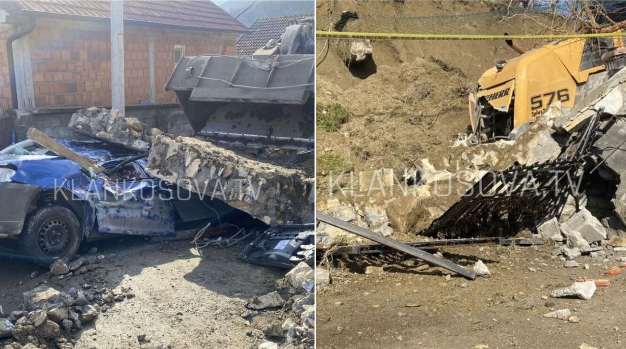 Kjo është gjendja e veturës në Han të Elezit që e zuri muri bashkë me 16-vjeçarin