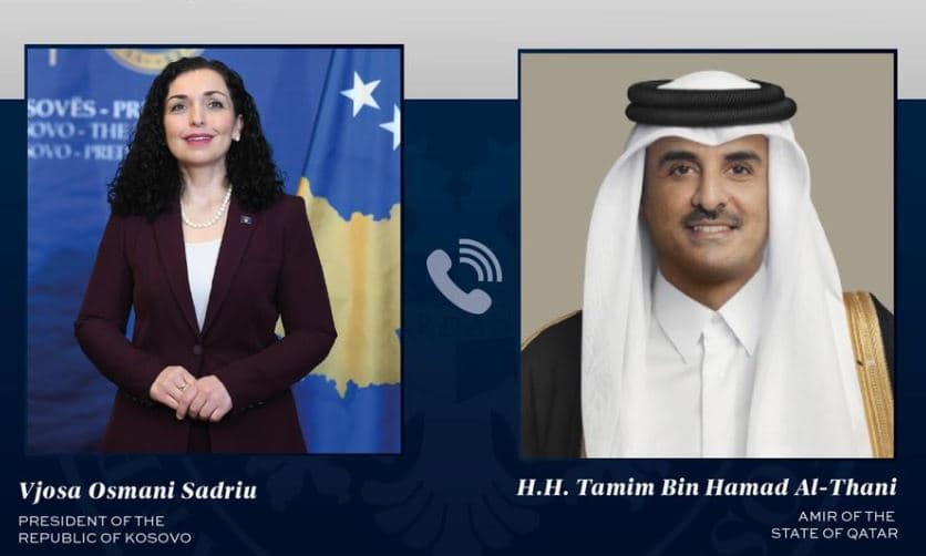 Sulmet e Iranit ndaj Katarit, Osmani telefonon Bin Hamadin